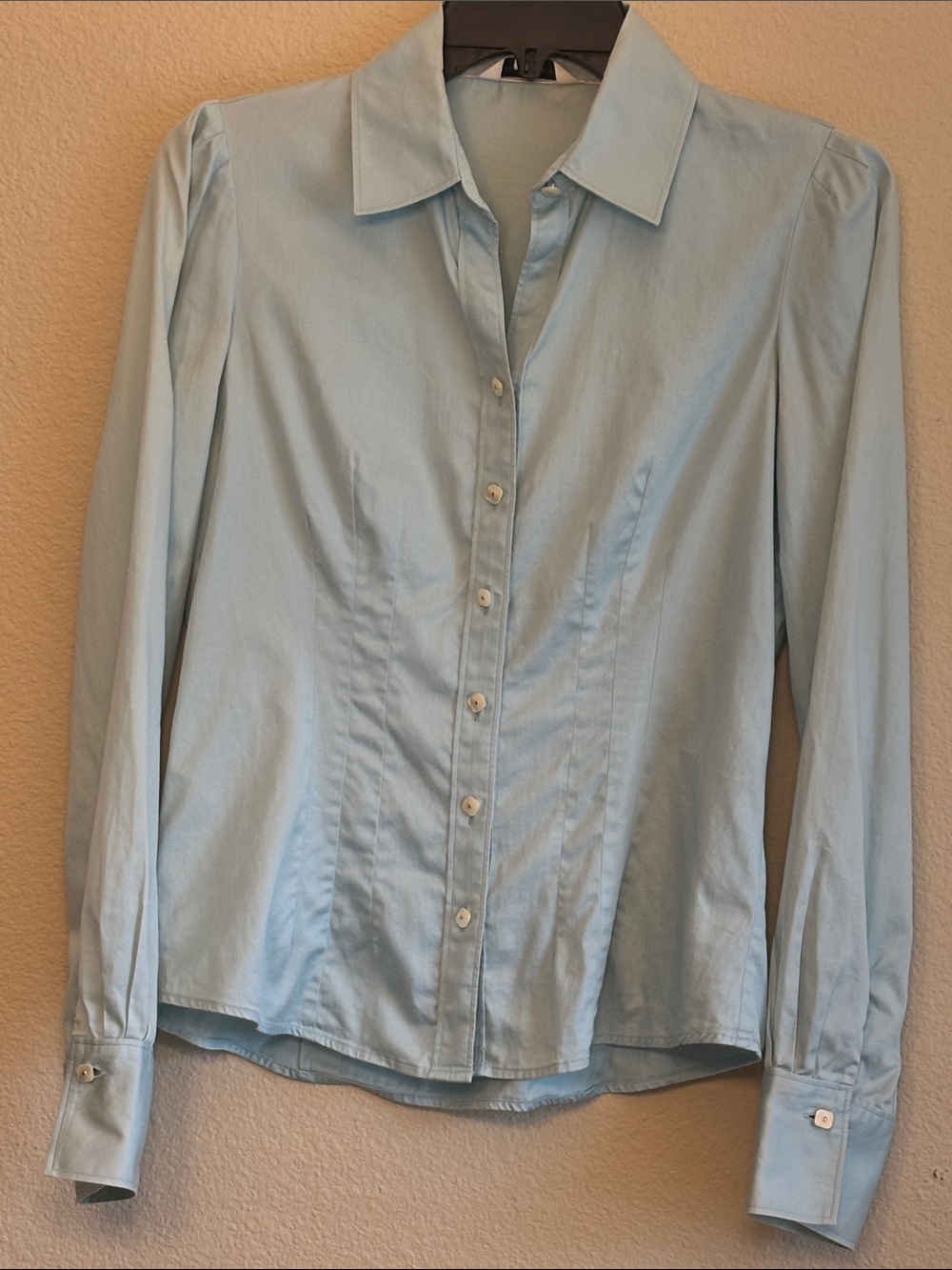 Banana Republic Pale Blue Women's Button-Front Shirt